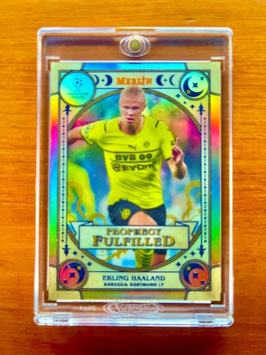 Erling Haaland RARE ROOKIE REFRACTOR TOPPS CHROME INVESTMENT CARD SSP MVP MINT