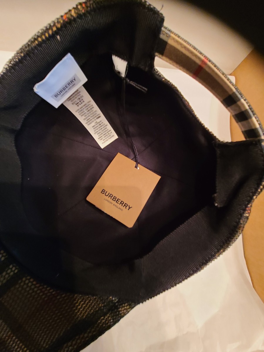 $650 Burberry Logo Hat Cap Men Limited Edition Multicolor