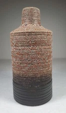 DecMode Brown Ceramic Decorative Vase Multi-Layer Finish