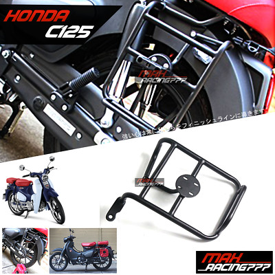 SIDE SADDLE OIL SUPPORT CARRY RACK BLACK FIT FOR HONDA C125 SUPER CUB 2018-2022