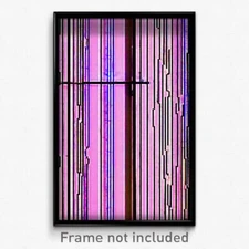 Pixel Art Poster - Wire Frame Glitchy Austin (8 Bit Video Game Print)