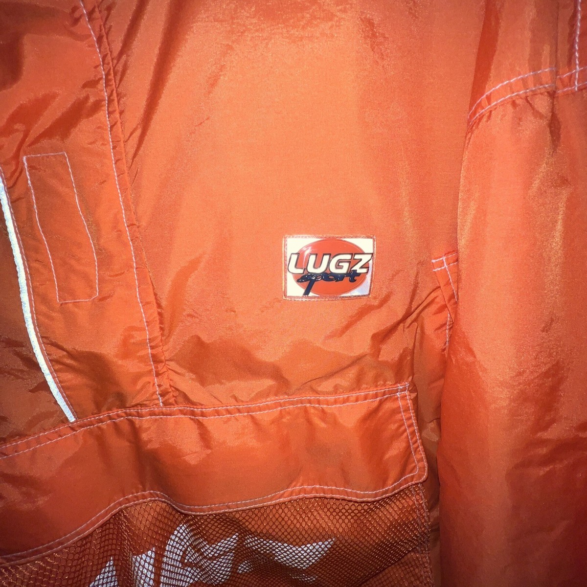 VINTAGE LUGZ SPORT WINDBREAKER PULLOVER JACKET SZ MENS XXL