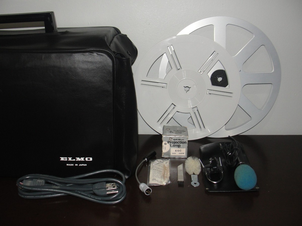 その他 ELMO SOUND Projector D-2 Special Vintage Elmo ST-600 2-Track Super 8 Magnetic Sound Projector