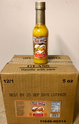 Marie Sharp's Orange Pulp Habanero Hot Sauce (5 oz) - 12 pack of Bottles