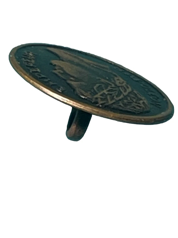 Vintage Napoleon Brass Uniform Button Empereur Bonaparte Military Style 15mm - Image 4 of 4