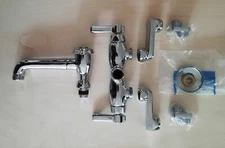 CHICAGO ~ 886-CP Straight Service Sink Faucet Lever Polished Chrome ~ NOS