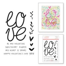 SPELLBINDERS Clear Stamps Die Set Club Excl DEC23 Big Love Valentine