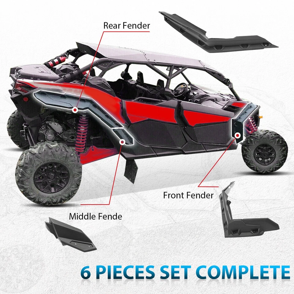Super Extended Fender Flares For 2017-2024 Can-Am Maverick X3 /MAX #715002973 - Image 4 of 4