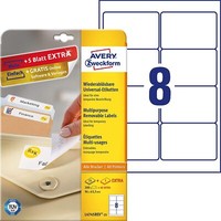 Avery Zweckform L4745REV-25 Universal Etiketten (200 Plus 40 Klebeetiketten Extr