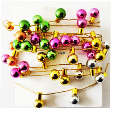 Christmas Craft Embellishment Bauble Light Garland-1.9 Meter