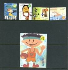 D607 Jordan 2005 Année Sportive Basketball Natation Tennis MNH