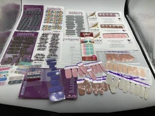 ColorStreet And Jamberry Nail Wraps Lot New Sealed Pkgs & Loose Sheets Some Cut