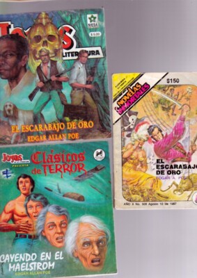 3x EDGAR ALLAN POE Klassiker Terror MEXICO ill suarez/gonzalez niesa jewels