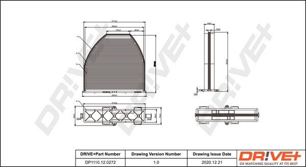 Dr! Ve + DP1110.12.0272 Filter, Innen Luft FüR Mercedes-Benz-image