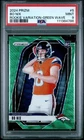 PSA 9 - 2024 Panini Prizm Green Wave Prizm Variation - Bo Nix - Broncos RC!