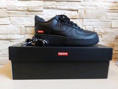 Nike Air Force 1 Low Supreme Black Größe 39 ( 6,5 )