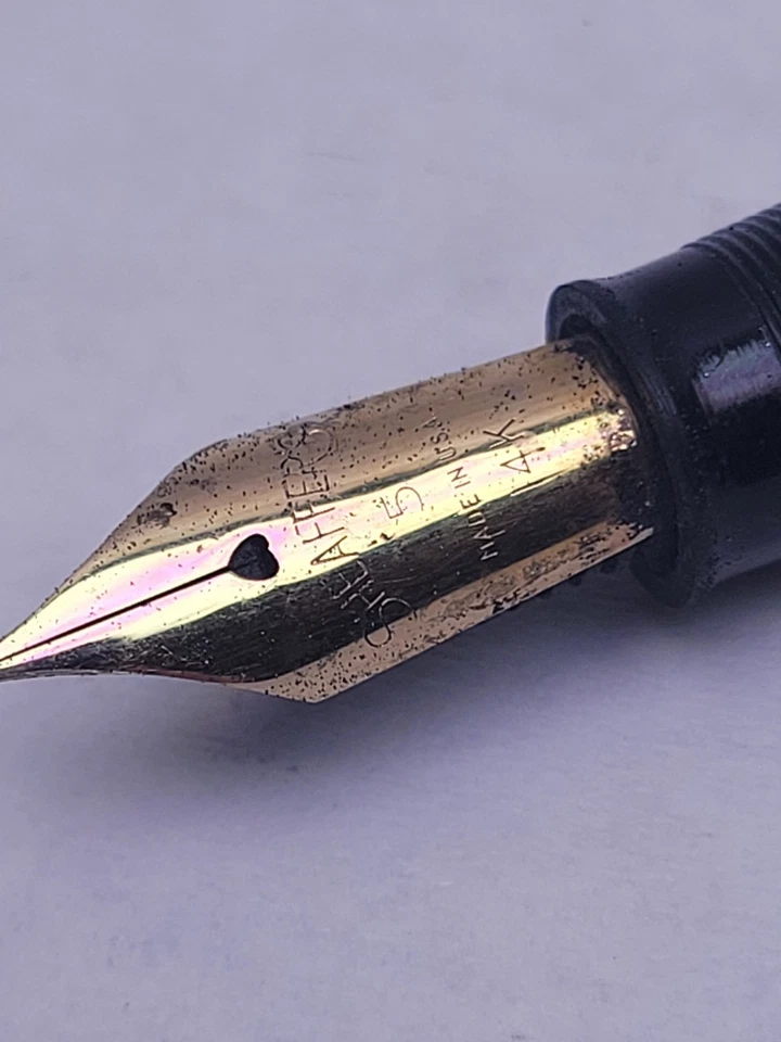 PLUMA ESTILOGRÁFICA SHEAFFER SNORKEL ORO 14 K NUEVA EN CAJA 5 Foto 3 de 4