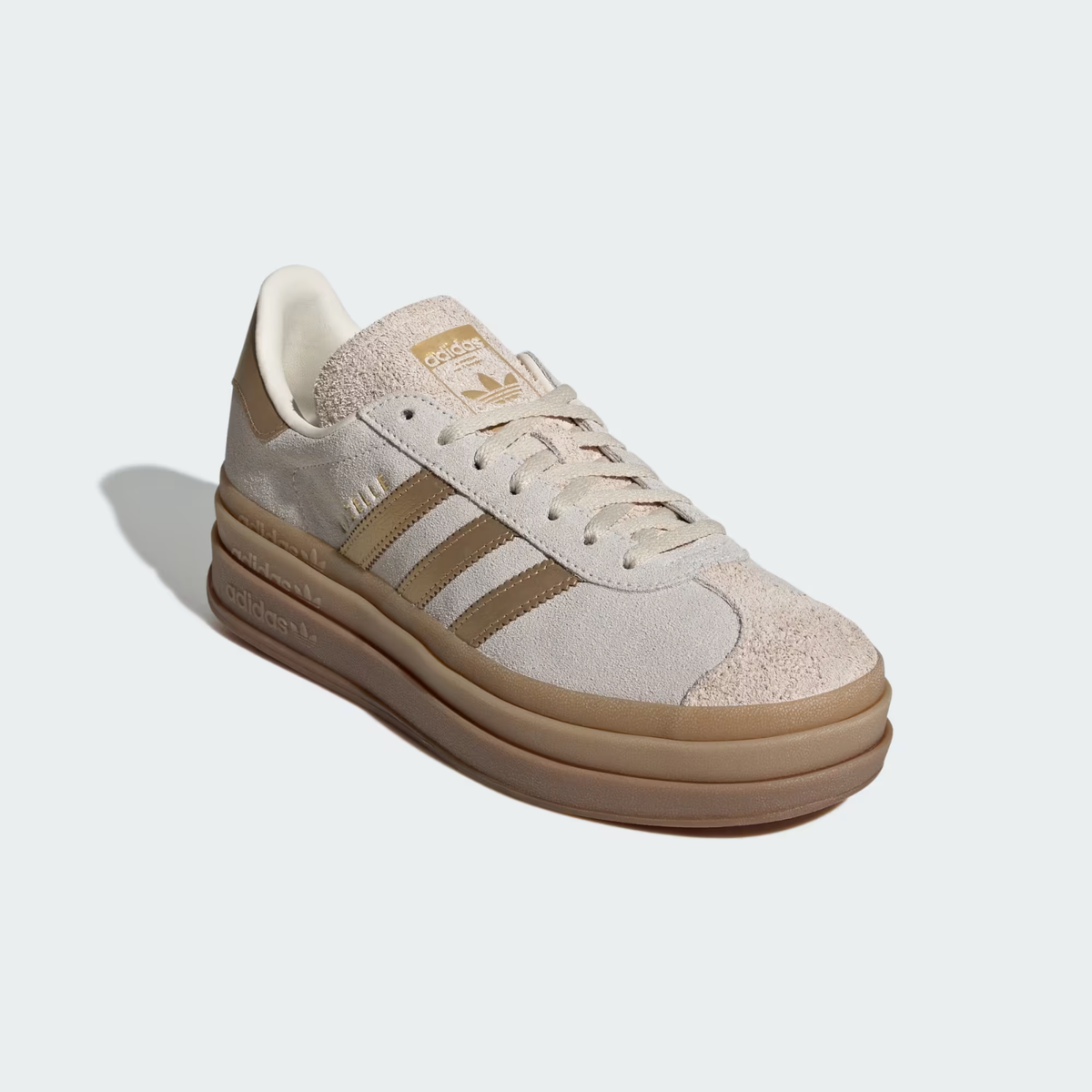 adidas Gazelle Bold IH6781 Cream White Brown Desert Women's Size