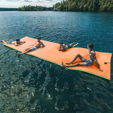 Oversized Lily Pad Floating Mat, 3 Layer 7'/9'/12'/18' Floating Water Mat,Ocean,