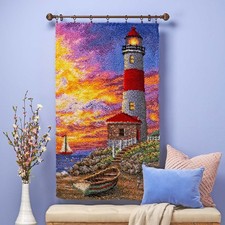Herrschners  Sunset Lighthouse Latch Hook Kit