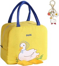 Cute Work/Picnic Reusable Kawaii Insulated Hot/Cold Duck Lunch Bag