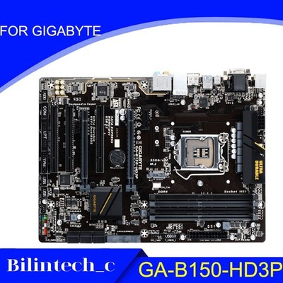 FOR GIGABYTE GA-B150-HD3P B150 64G DDR4 VGA+DVI-D LGA1151 Motherbroad Test ok #q