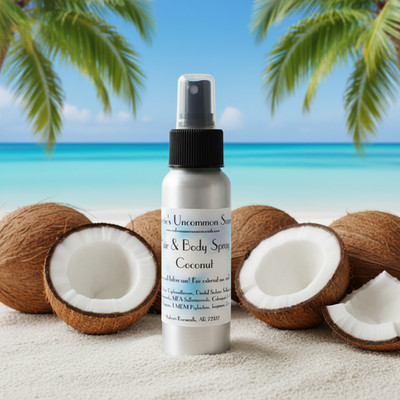 Coconut scented HAIR & BODY PERFUME FRAGRANCE SPRAY MIST 2.5oz 