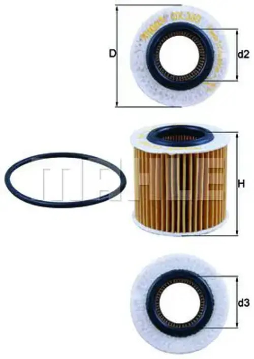 Oil Filter Mahle for Seat Cordoba Ibiza Skoda Fabia Roomster OX360D - Image 25