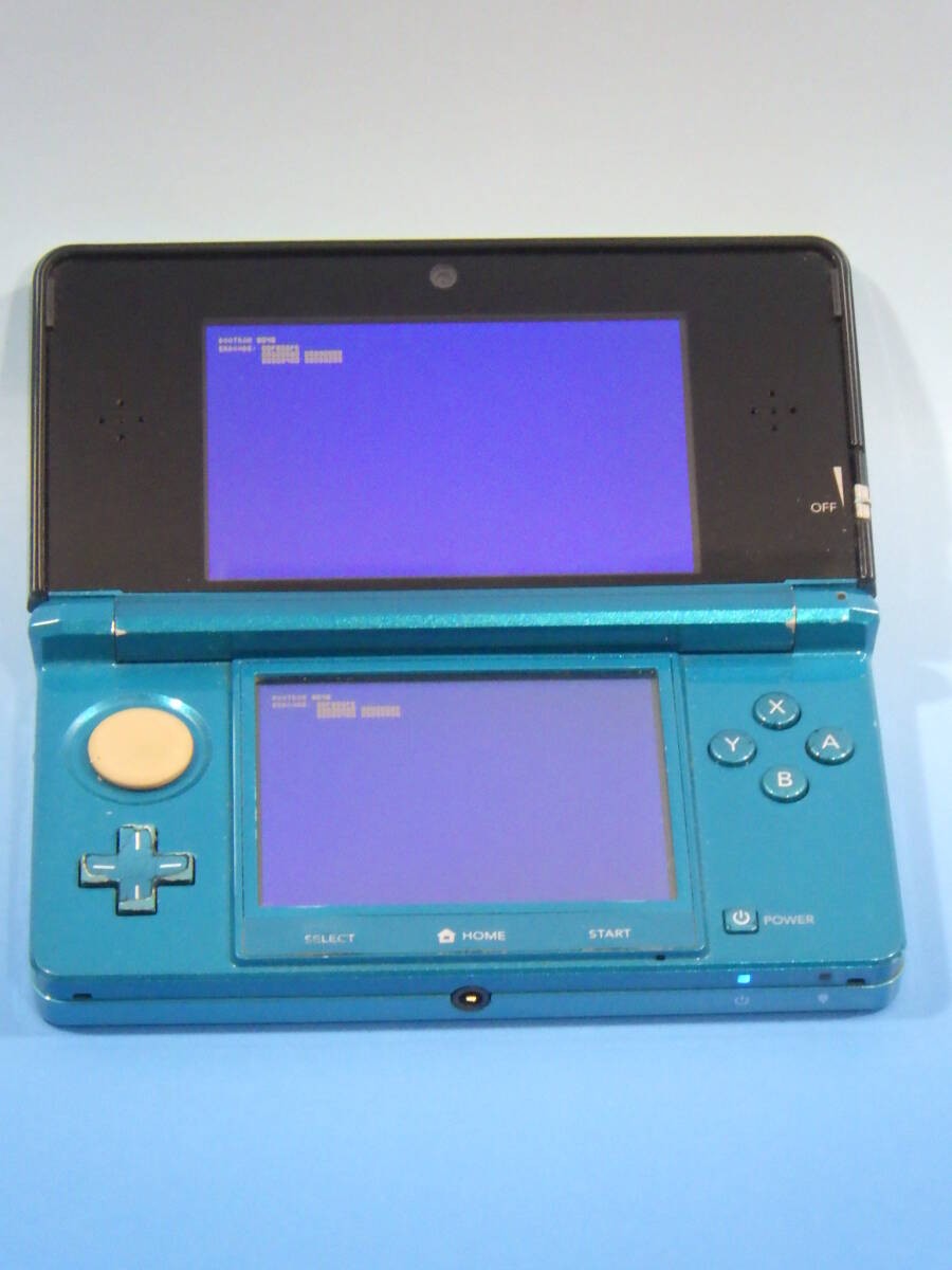 Nintendo 3DS アクアブルー CTR-001 3DS Aqua Blue CTR-001 w/Charger Language Japanese Tested