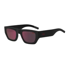 Hugo HG 1252/S 0807 AO Black/Red Mirror Polarized 51-23-140 Sunglasses New Au...