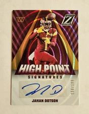 2023 Panini Zenith - HighPoint Signatures Jahan Dotson /199 #HP-JDN Auto