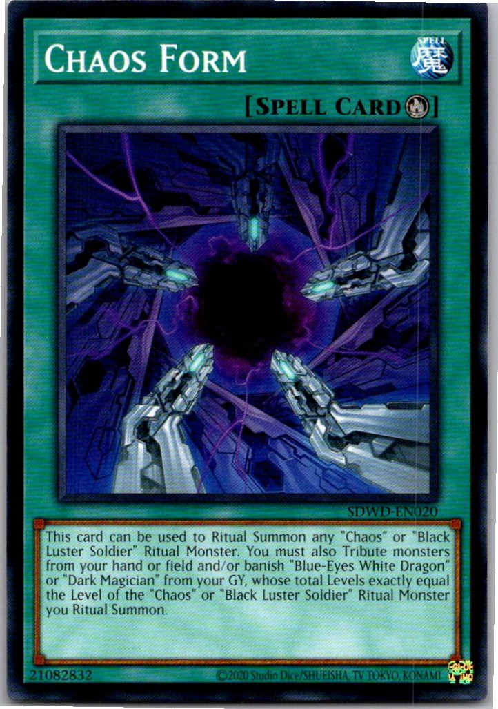 Structure Deck: Blue-Eyes White Destiny #SDWD-EN020 Chaos Form | eBay