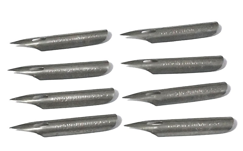 8 SPENCERIAN nibs No. 1 Double Elastic Vintage Steel Pen Nibs