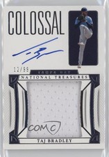 2023 National Treasures Colossal Material Signatures 12/99 Taj Bradley Auto qf8