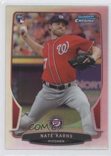 2013 Bowman Chrome Refractor Nate Karns #115 4v0