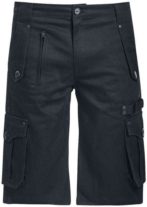 Vixxsin Короткие ШОРТЫ Herren ALERON МУЖСКИЕ ЧЕРНЫЕ schwarz Gothic