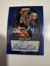 2025 Panini Prizm WNBA Blue AUTO - Dana Evans SG-DE - Las Vegas Aces SP /75