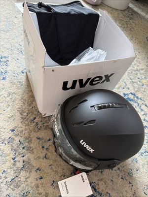 Uvex Instinct Visor Unisex Black Matte Ski Helmet 56-58cm