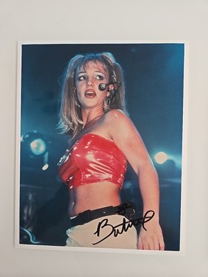 BRITNEY SPEARS XL FOTO 20X25CM  AUTOGRAPH SIGNED AUTOGRAMM SIGNIERT COA ORIGINAL