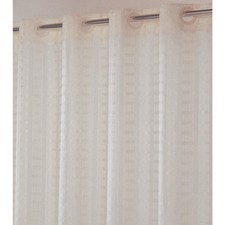 HOOKLESS HBH43LIT05 Shower Curtain,74 in L,71 in W,Beige 1ATT5