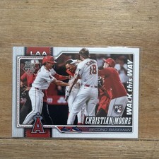 2026 Topps Series 1 - Christian Moore (RC) 'Walk This Way' Variation #147 Angels