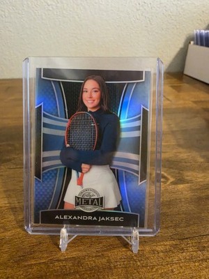 ALEXANDRA JAKSEC 2025 LEAF METAL WOMEN OF SPORT Platinum 4/8 TENNIS  