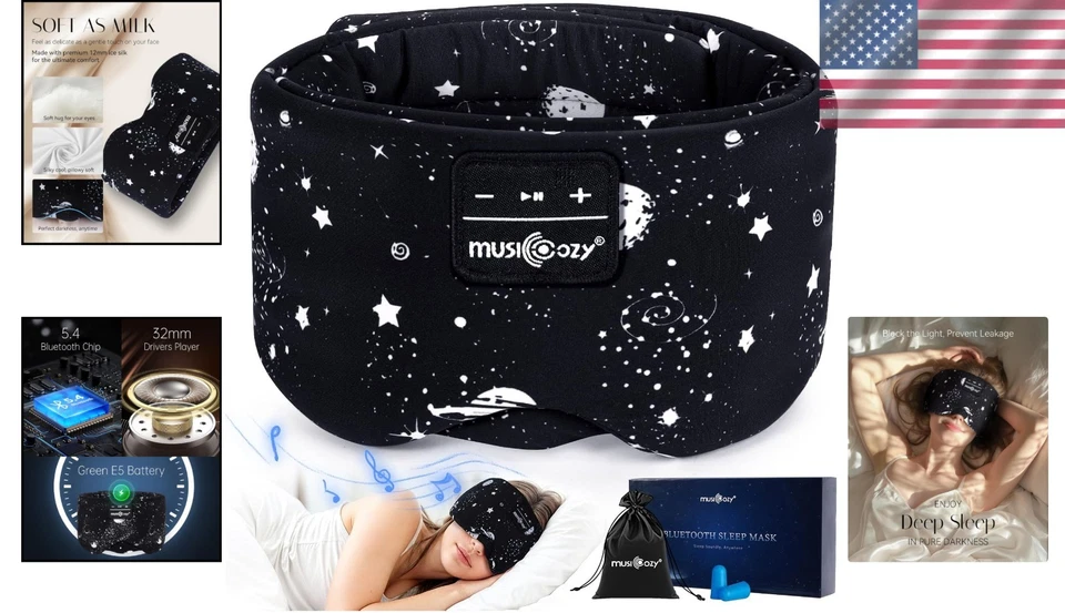 Travel Wireless Sleep Mask Headphones - Image 2 of 4