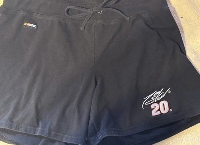 Chase Authentics Tony Stewart #20 NASCAR Auto Racing Black Shorts Size M