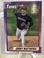 2025 Topps Series 1 - 1990 Topps Baseball Zebby Matthews #T90-74 (RC)