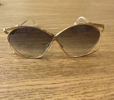Vintage Christian Dior Sunglasses Germany Made Very Rare Model 80s Gold