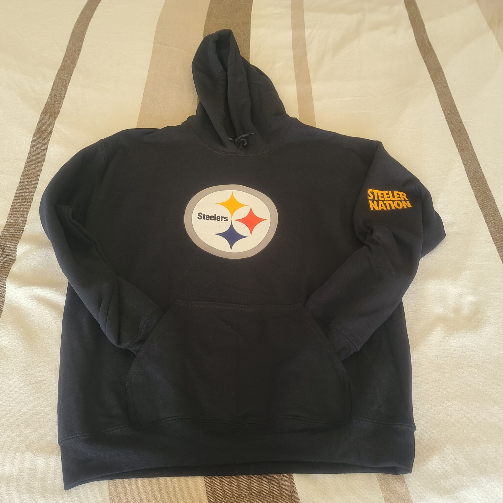 Pittsburgh Steelers Black NFL Football Pullover Sweatshirt Hoodie Unisex