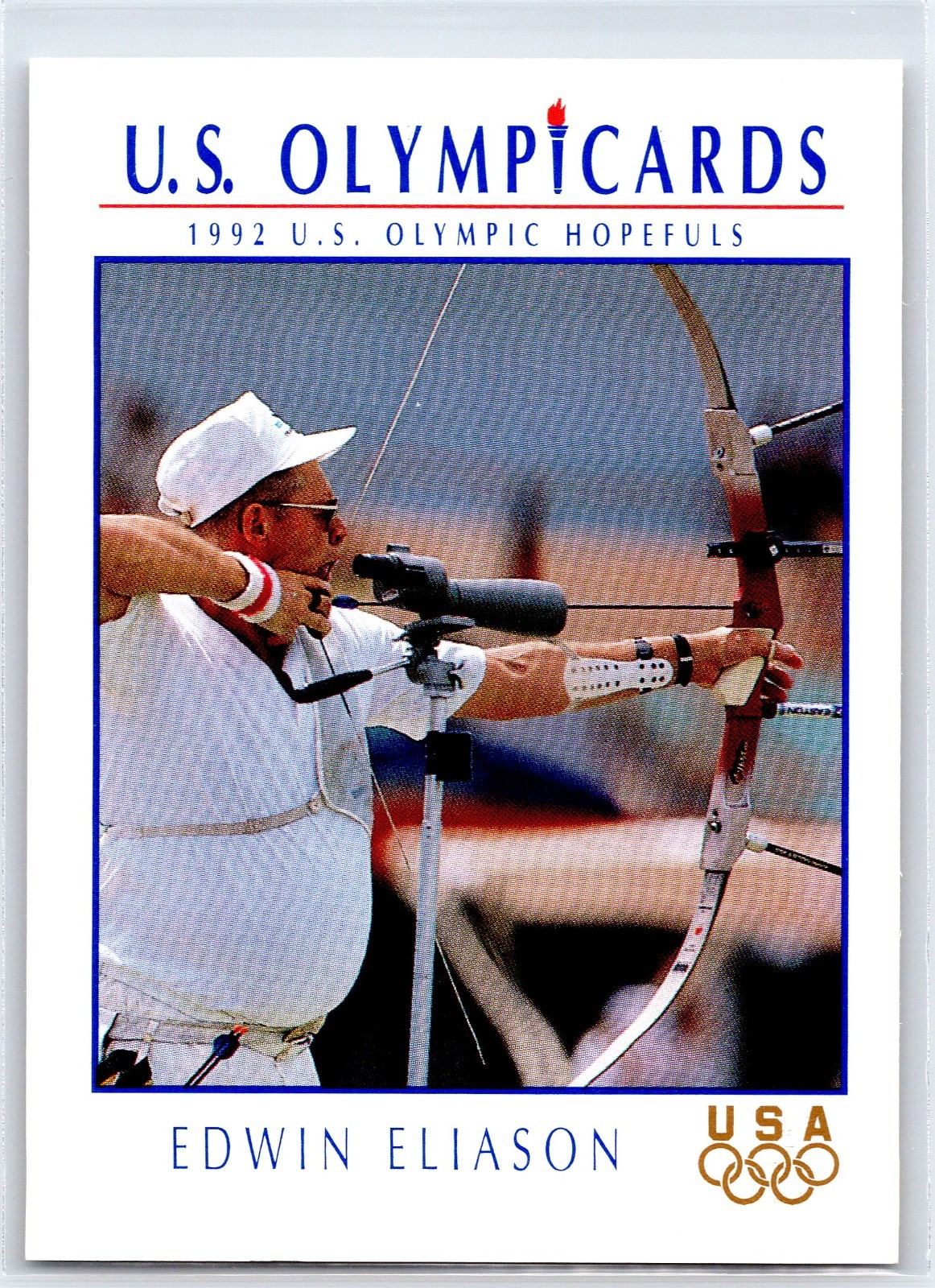 1992 Impel Olympicards EDWIN ELIASON 1992 U.S. Olympic Hopefuls Archery Card #2