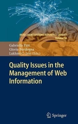 Quality Issues in the Management of Web Information - 9783642376870
