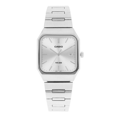 CASIO Analog Square MTP-B185D-7AVDF 32.5mm Silver